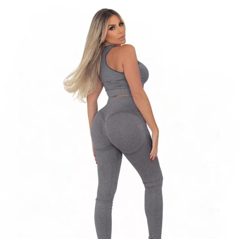 Conjunto Top e Calça Fitness Academia Lift Bumbum, Zero Transparencia