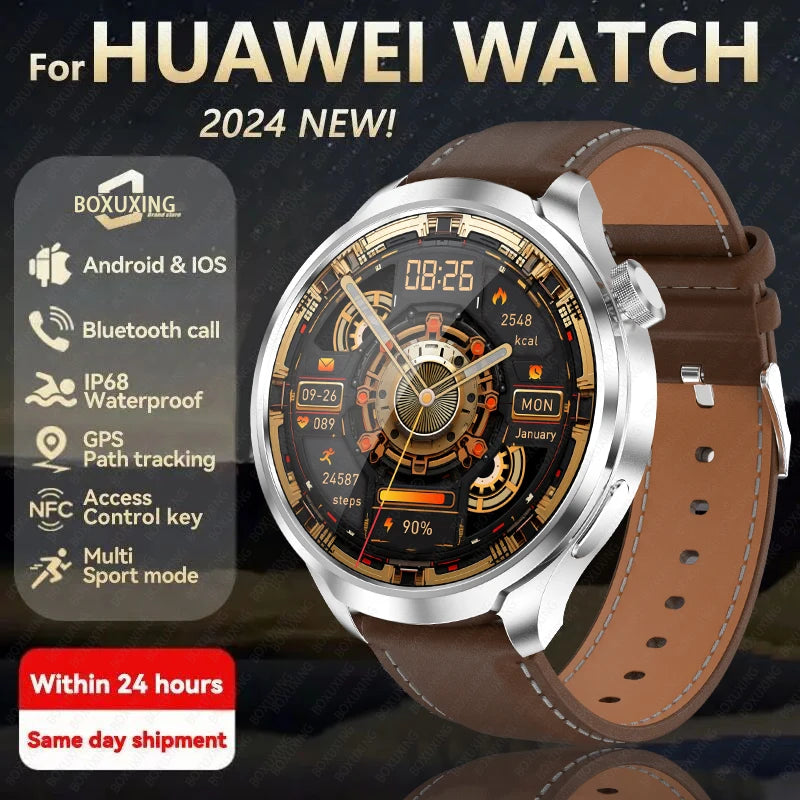 HUAWEI. Para esportes ao ar livre, relógio inteligente, 1.85 "tela amoled, nfc, gps, bússola, freqüência cardíaca, à prova água, bluetooth chamada, smartwatch