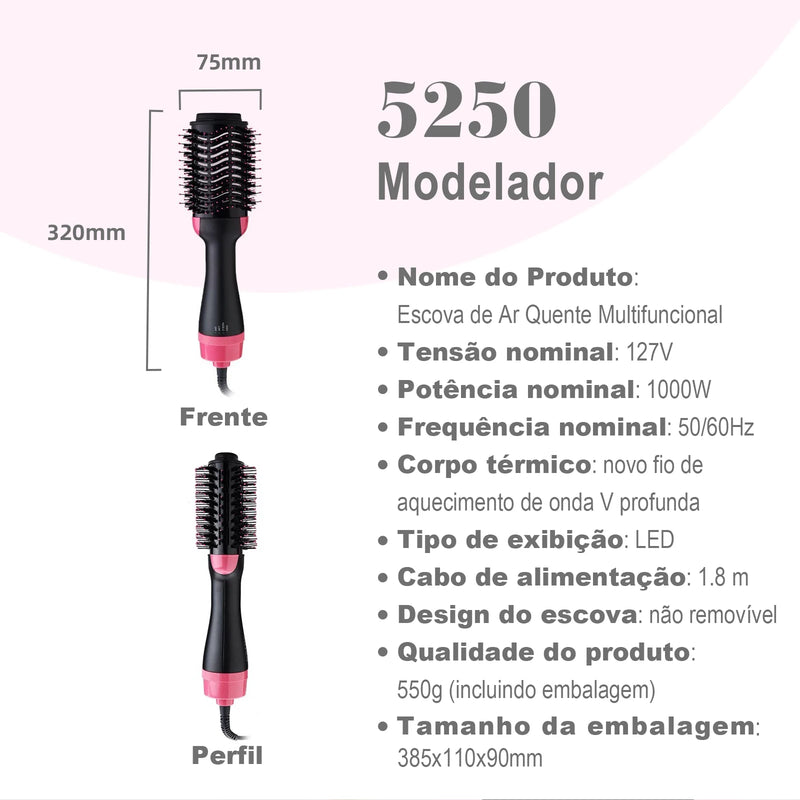 Escova Modeladora 3 em 1, Uso profissional